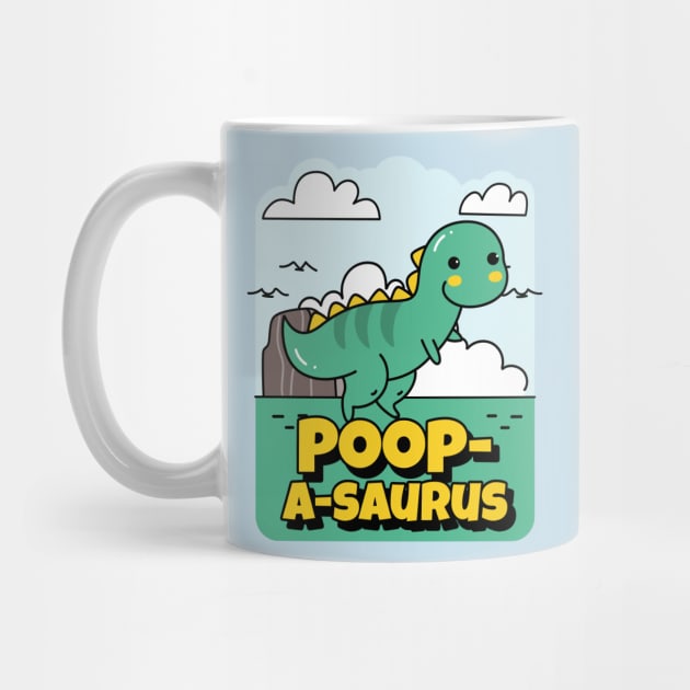 Poop-A-Saurus - Dinosaur by My Geeky Tees - T-Shirt Designs